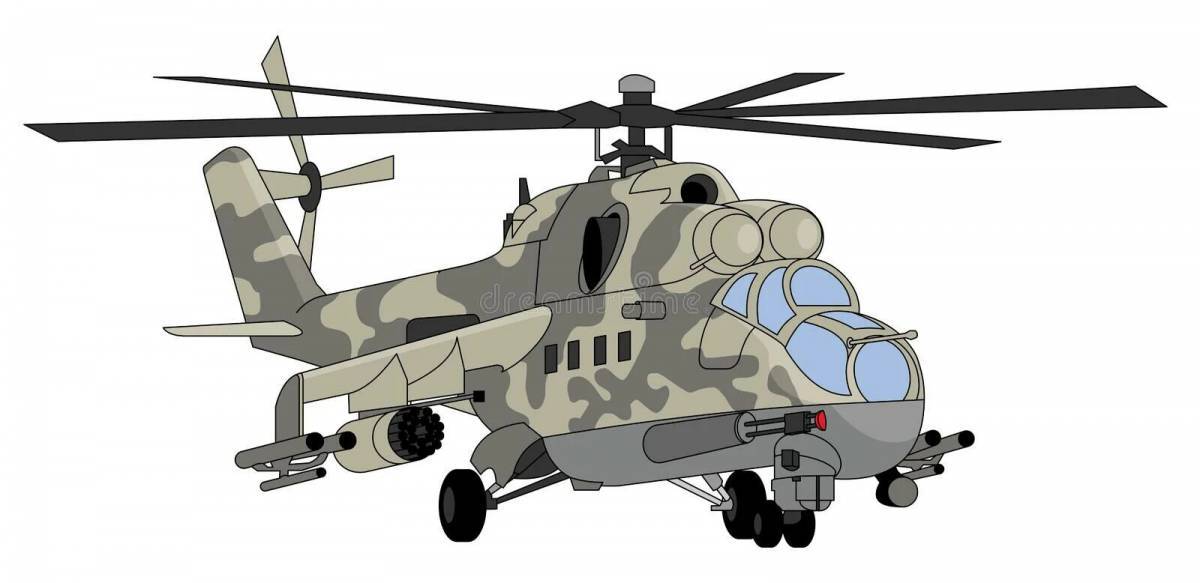 Военный вертолет для детей #18