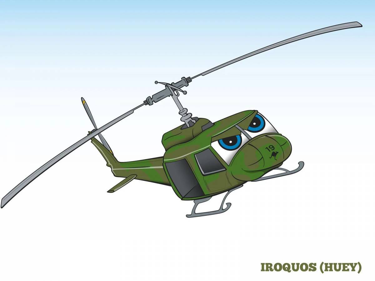 Военный вертолет для детей #20