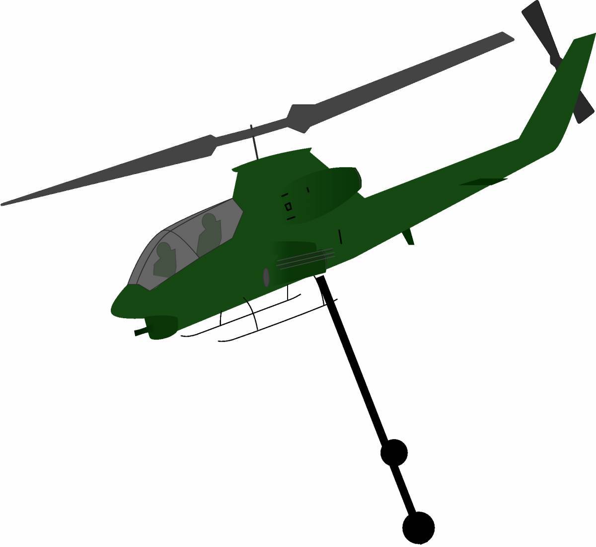 Военный вертолет для детей #26