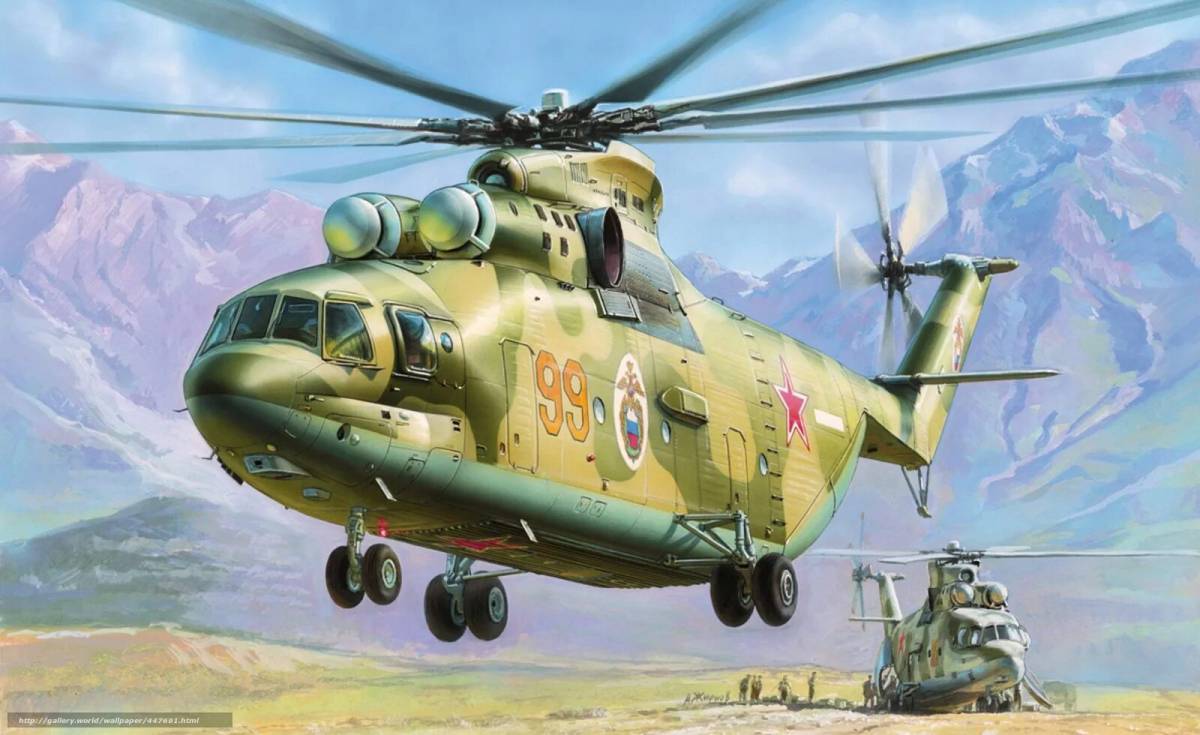 Военный вертолет для детей #32