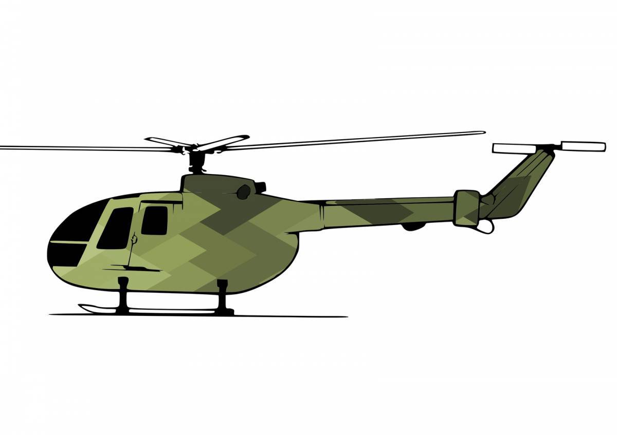 Военный вертолет для детей #35