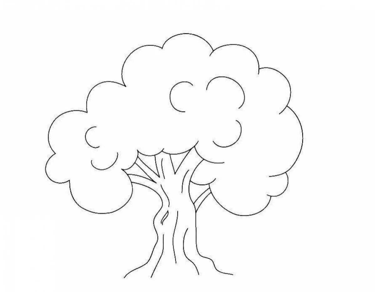 Дерево для детей шаблон #23
