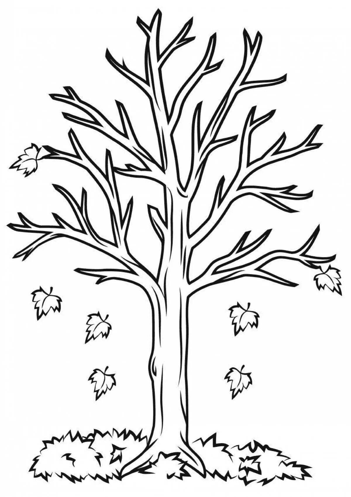 Дерево для детей шаблон #28