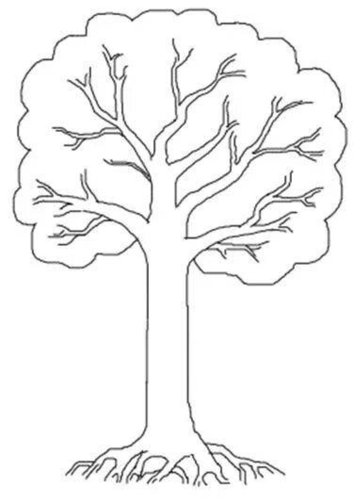 Дерево для детей шаблон #29