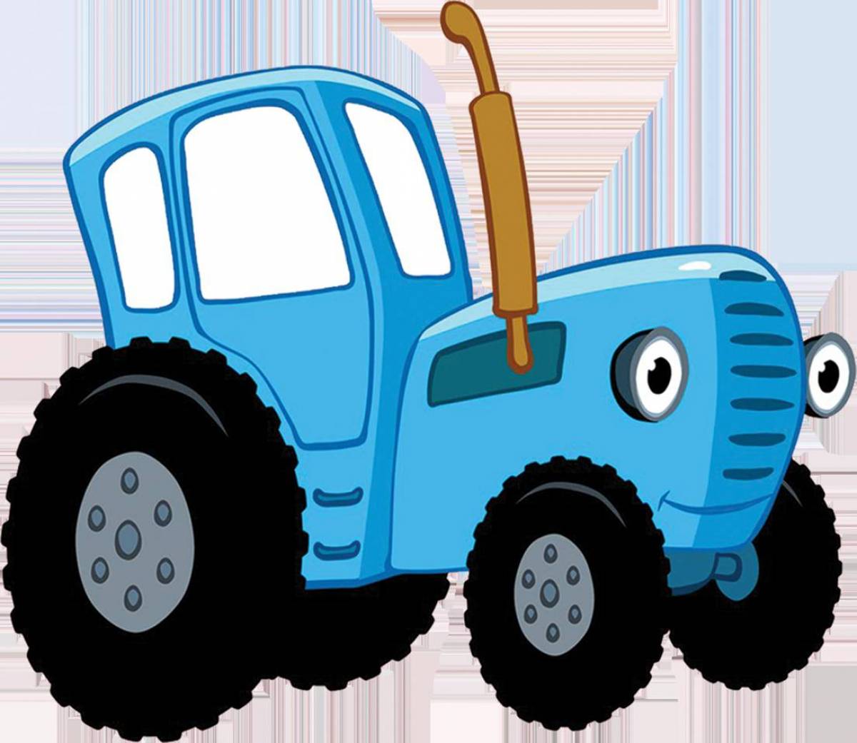 Синий трактор для детей #1