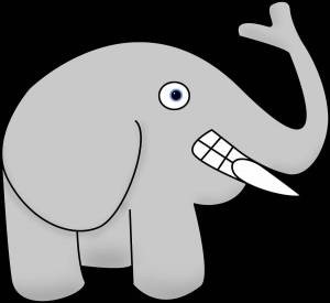 Раскраска слон для детей #16 #25043
