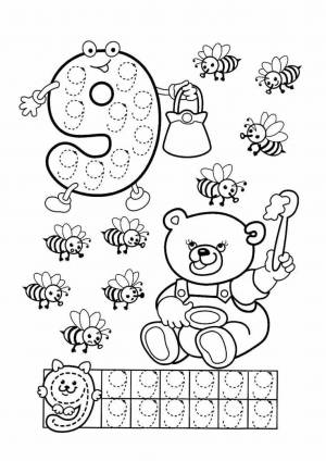 Раскраска для детей 5 6 лет буквы и цифры #30 #278910