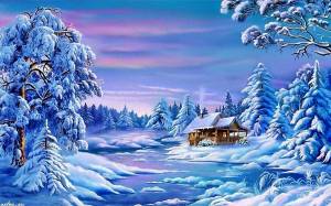Раскраска для детей зимняя природа #12 #283389