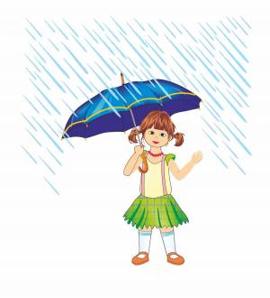 Раскраска дождь для детей #16 #294790