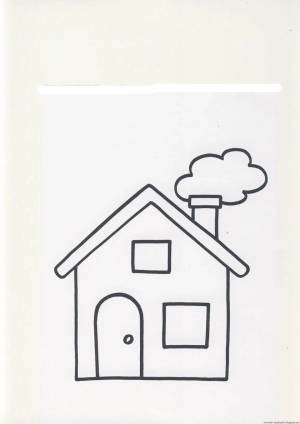Раскраска домики для детей 4 5 лет #6 #297353