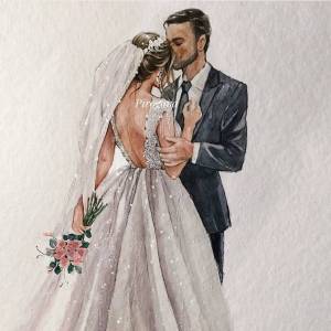 Раскраска жених и невеста #26 #306425
