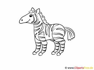 Раскраска зебра для детей 3 4 лет #5 #314390