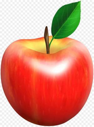 Раскраска яблоко для детей #9 #28308