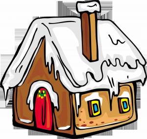 Раскраска зимний домик для детей #22 #316893