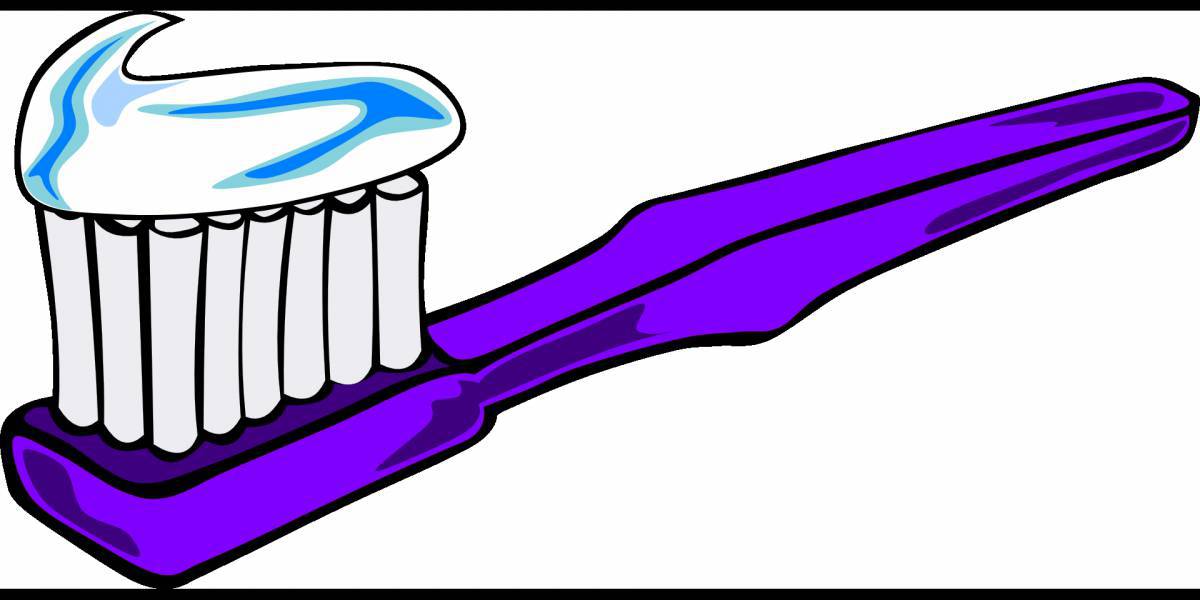 Зубная щетка и паста для детей #16