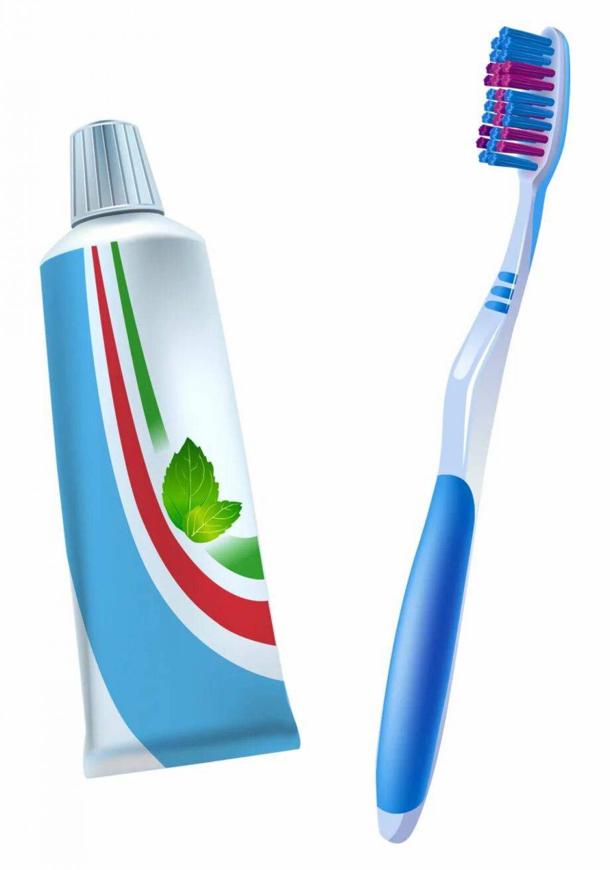 Зубная щетка и паста для детей #23
