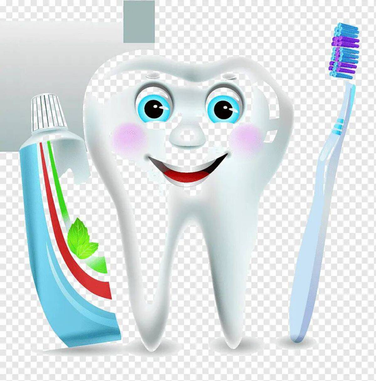 Зубная щетка и паста для детей #26