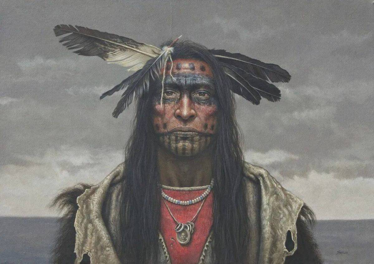 Индейцев на лице #19