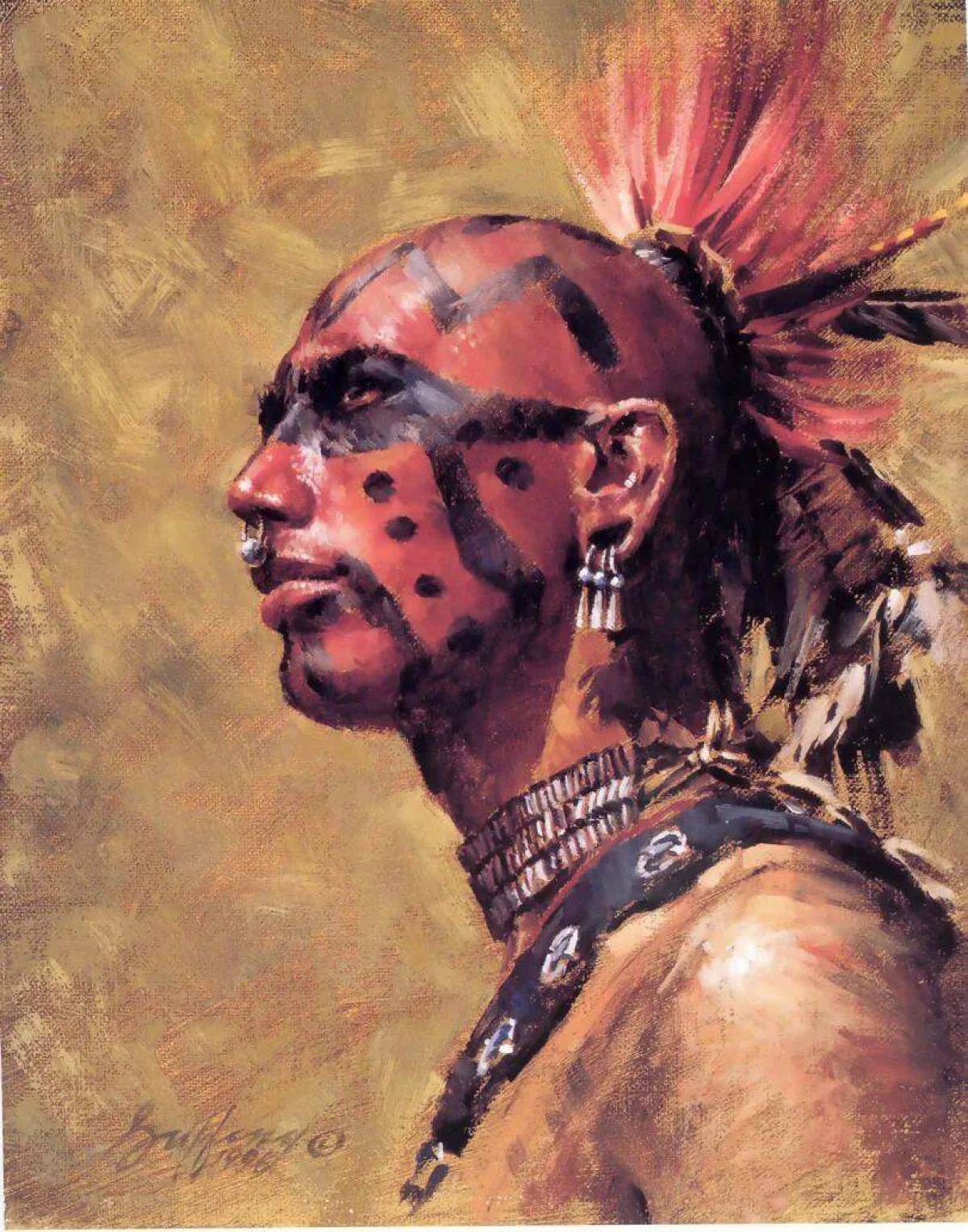 Индейцев на лице #26