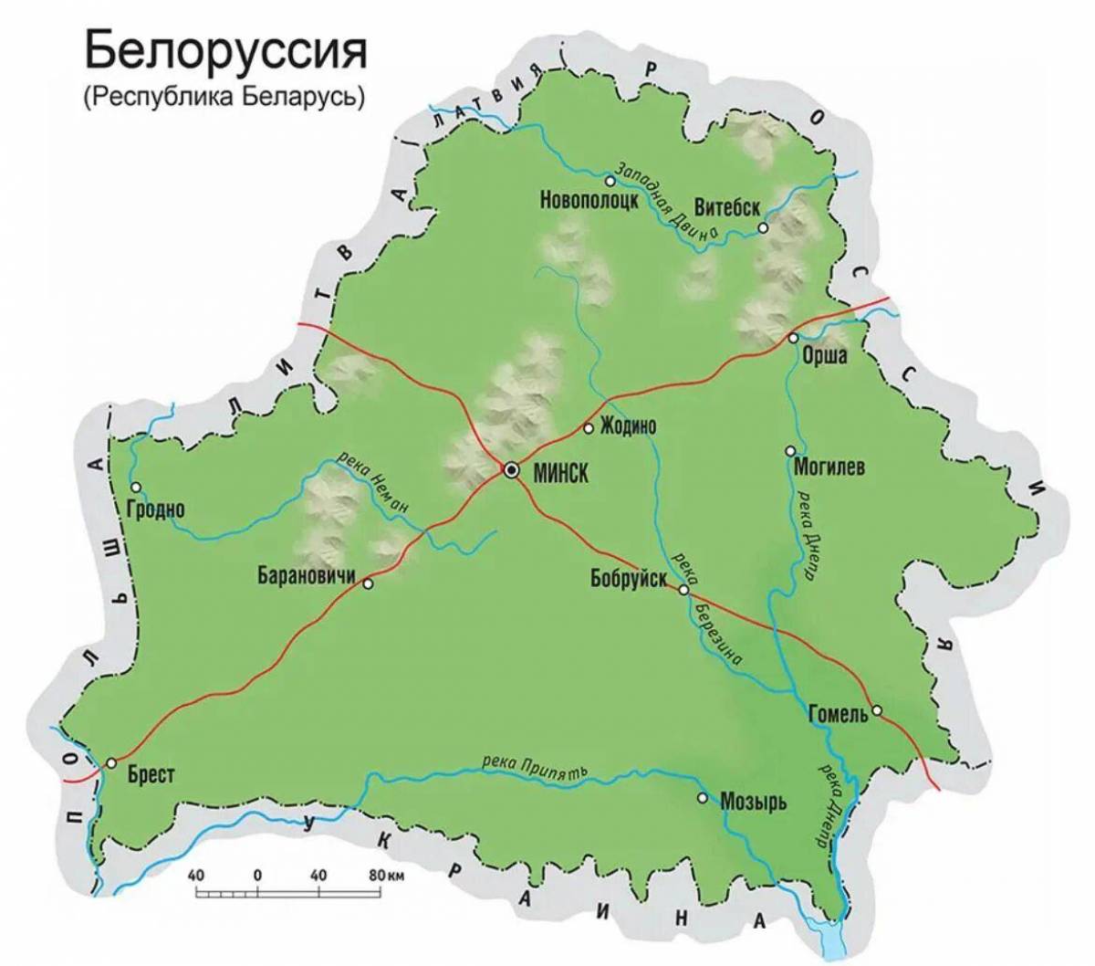 Карта беларуси #4