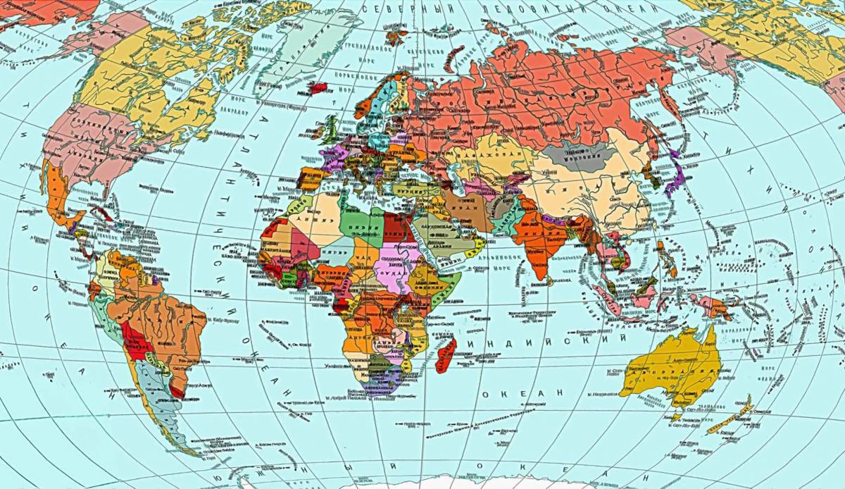 Карта мира политическая #2