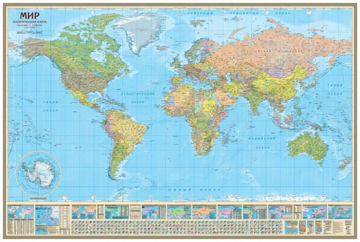 Карта мира политическая #10