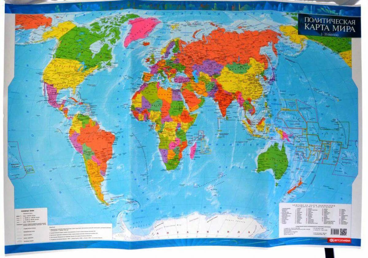 Карта мира политическая #17
