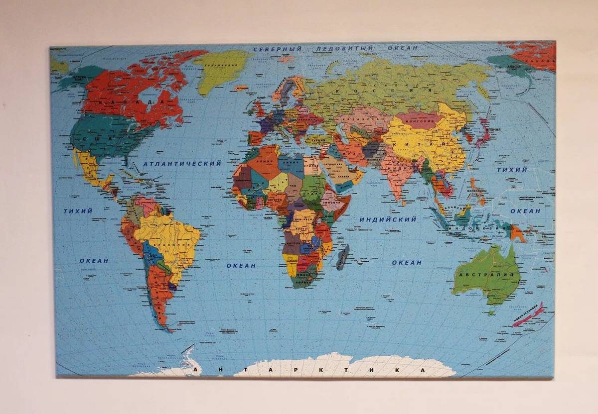 Карта мира политическая #24