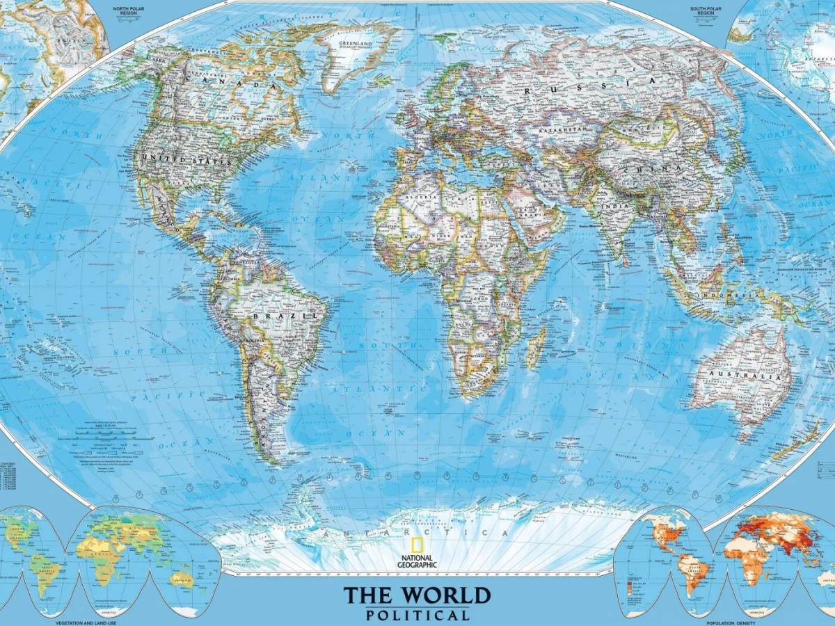 Карта мира политическая #29