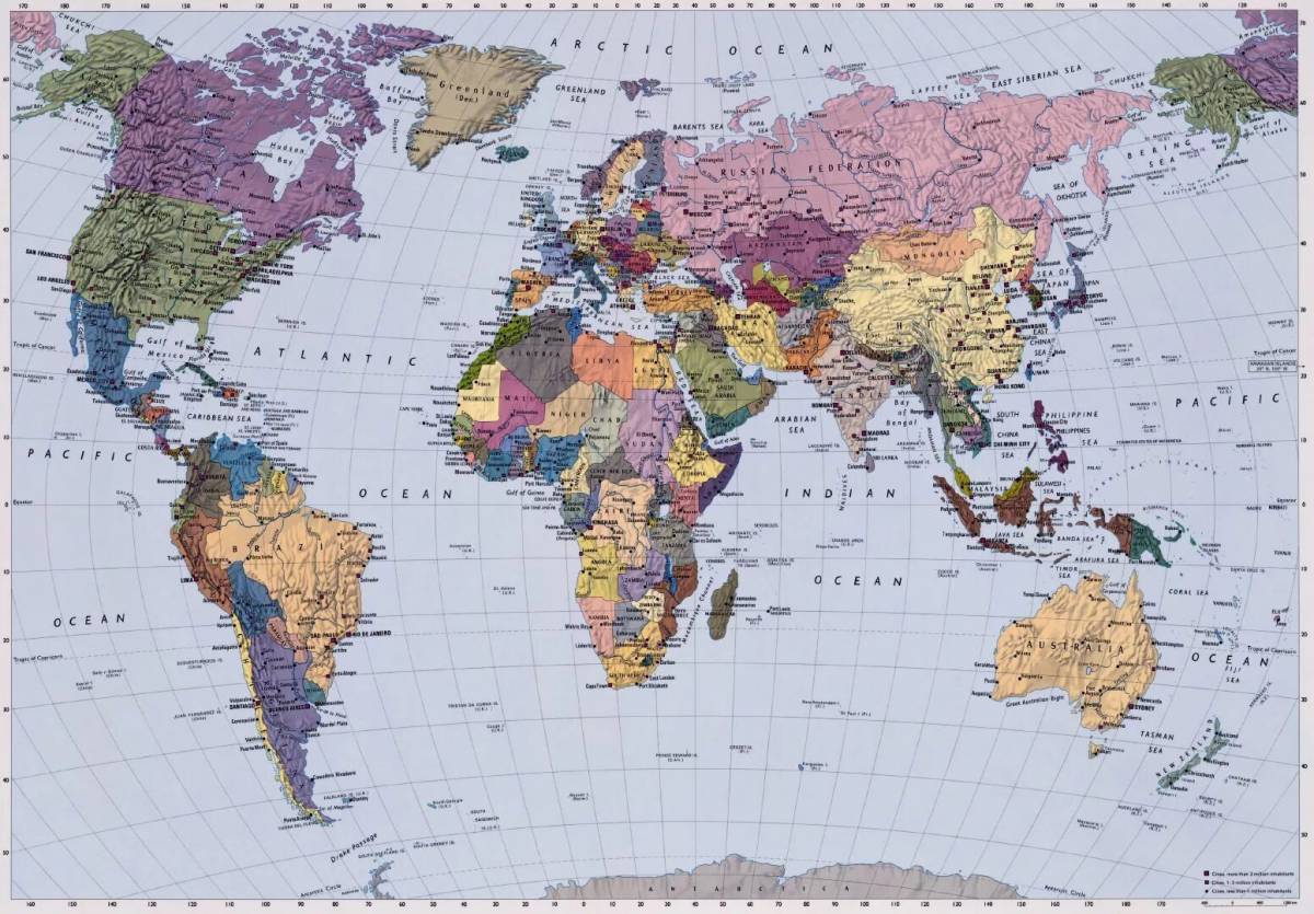 Карта мира политическая #32