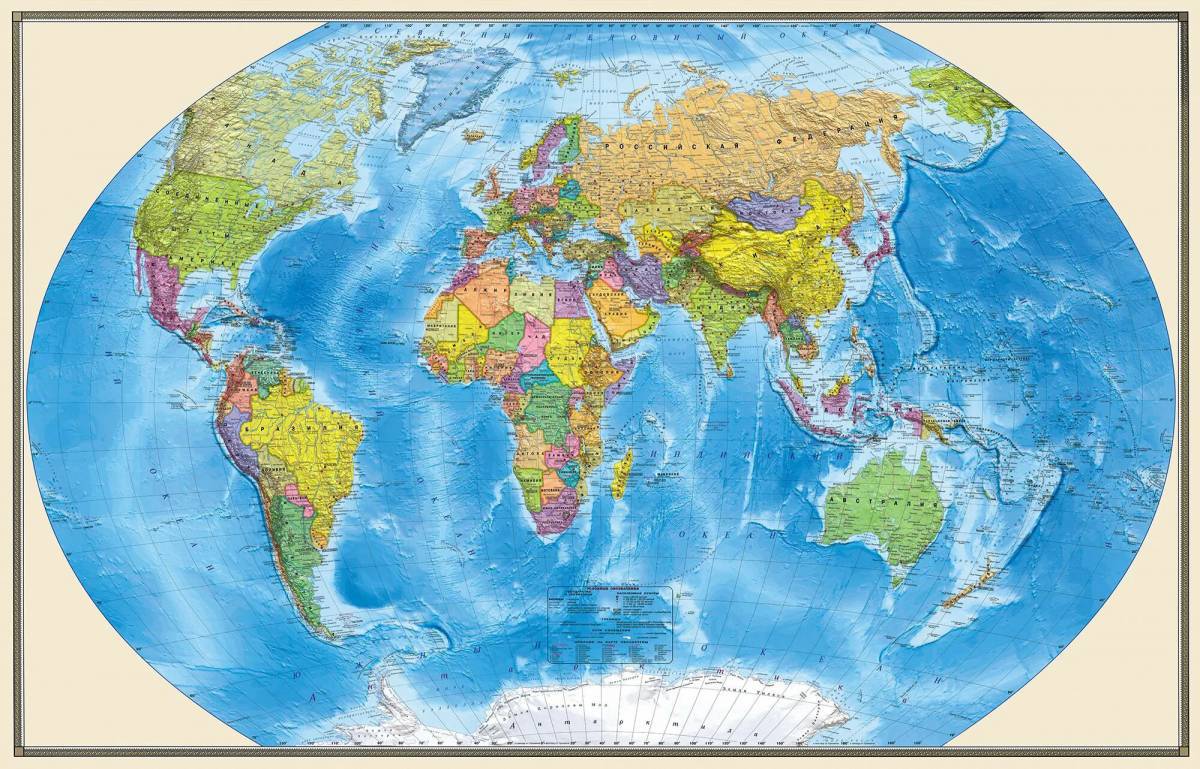 Карта мира политическая #34