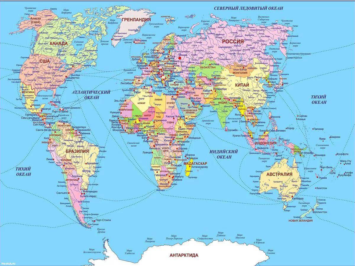 Карта мира политическая #37