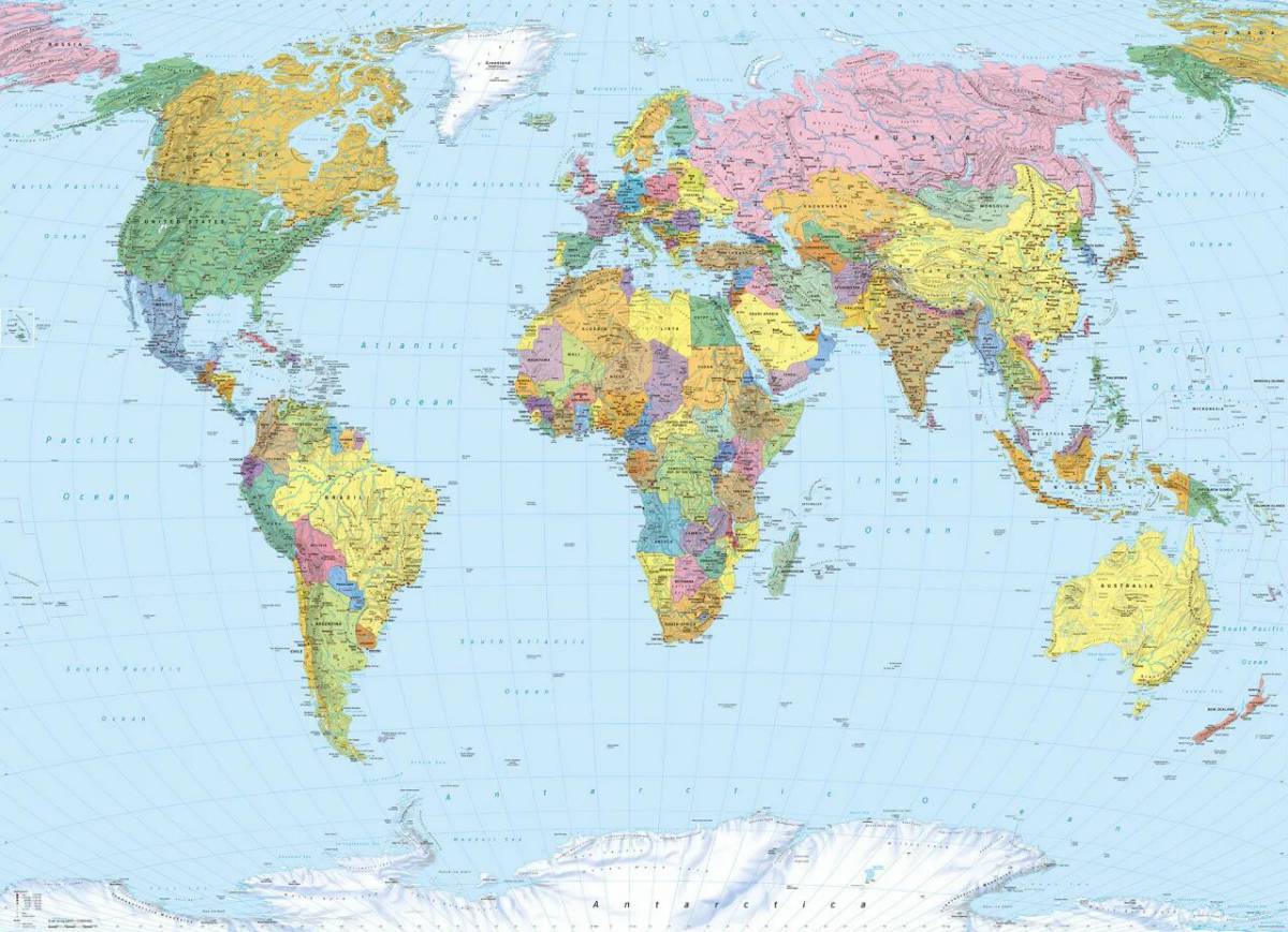 Карта мира политическая #39