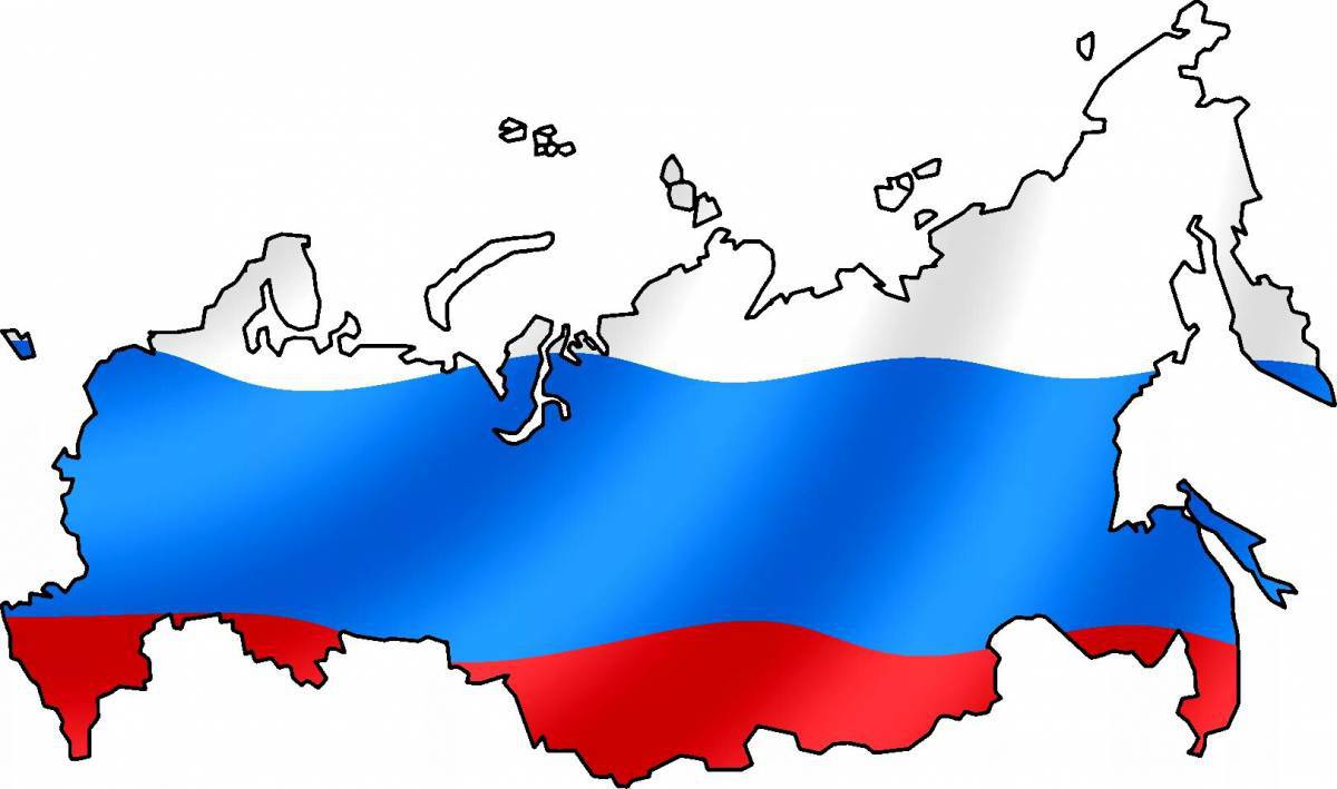 Карта россии для детей #9