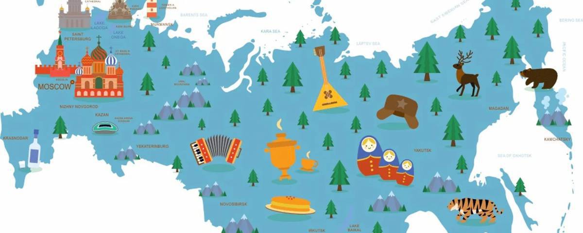 Карта россии для детей дошкольного возраста #13