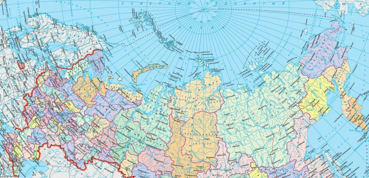 Карта россии с городами #19