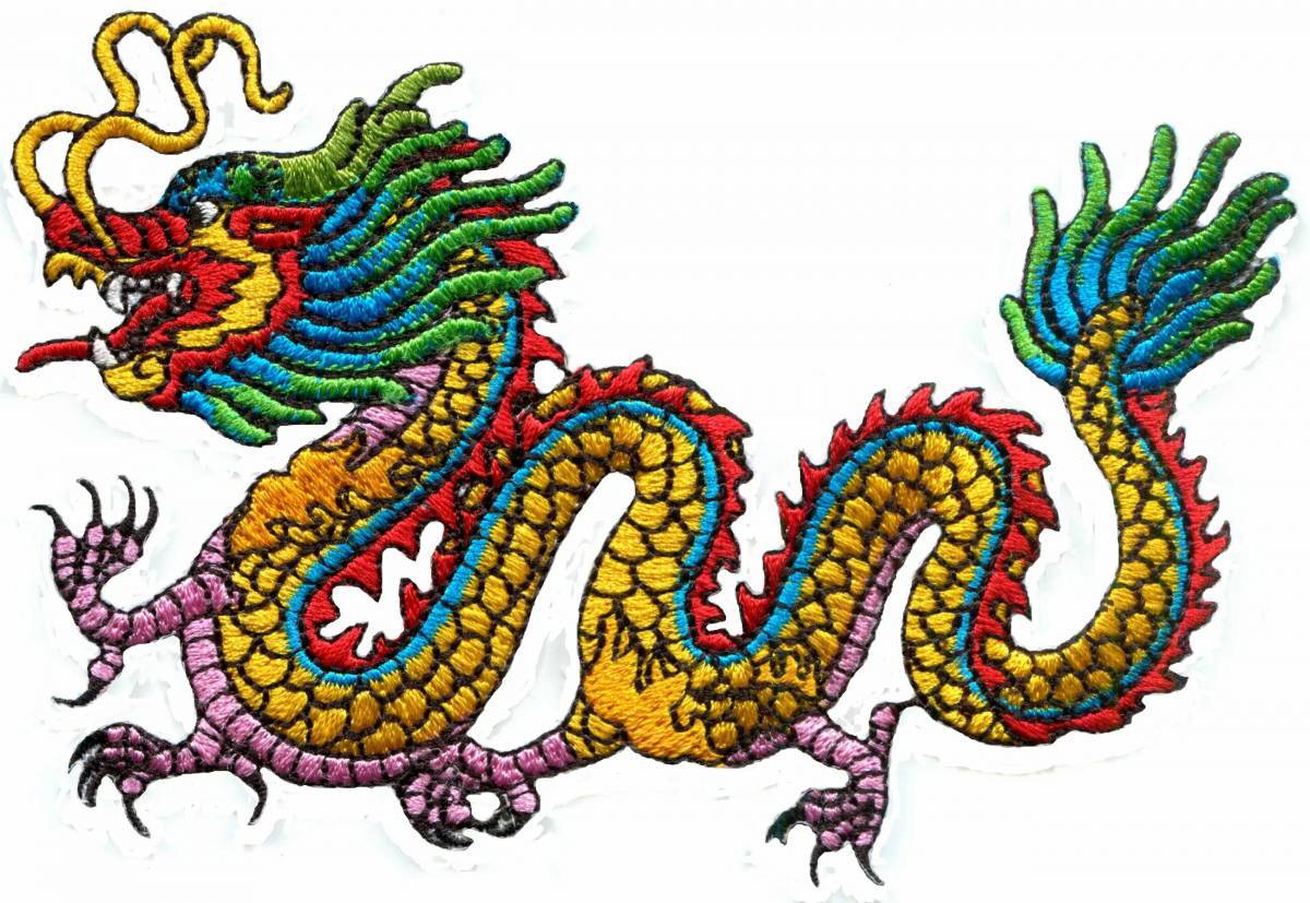 Китайский дракон для детей #4