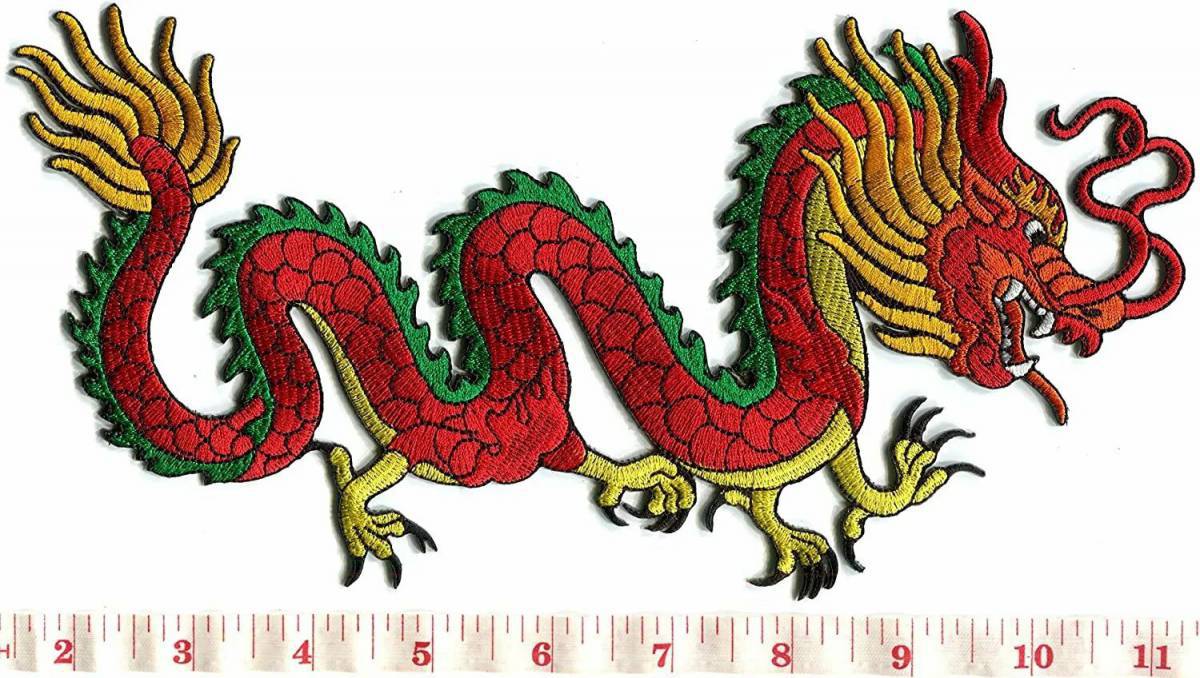 Китайский дракон для детей #8