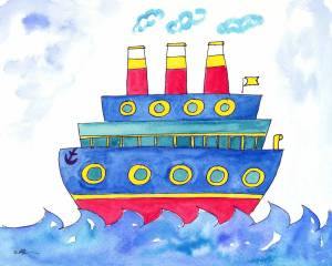 Раскраска кораблик для детей 4 5 лет #27 #346408
