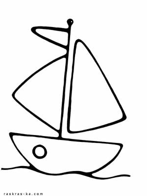 Раскраска кораблик для детей 4 5 лет #36 #346417