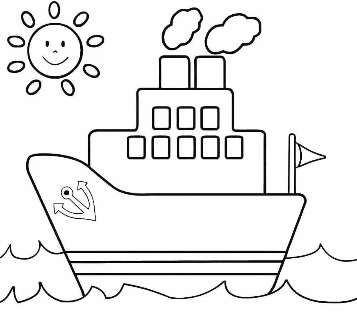 Кораблик для детей 4 5 лет #1