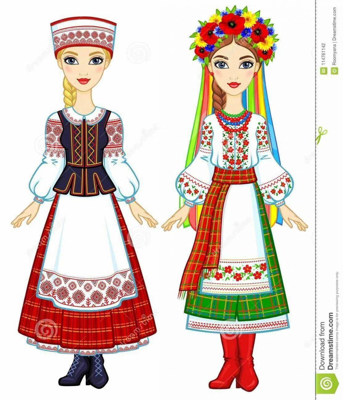 Костюм белорусский национальный для детей #31