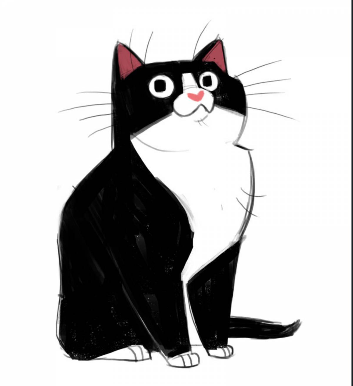 Кот рисунок #3