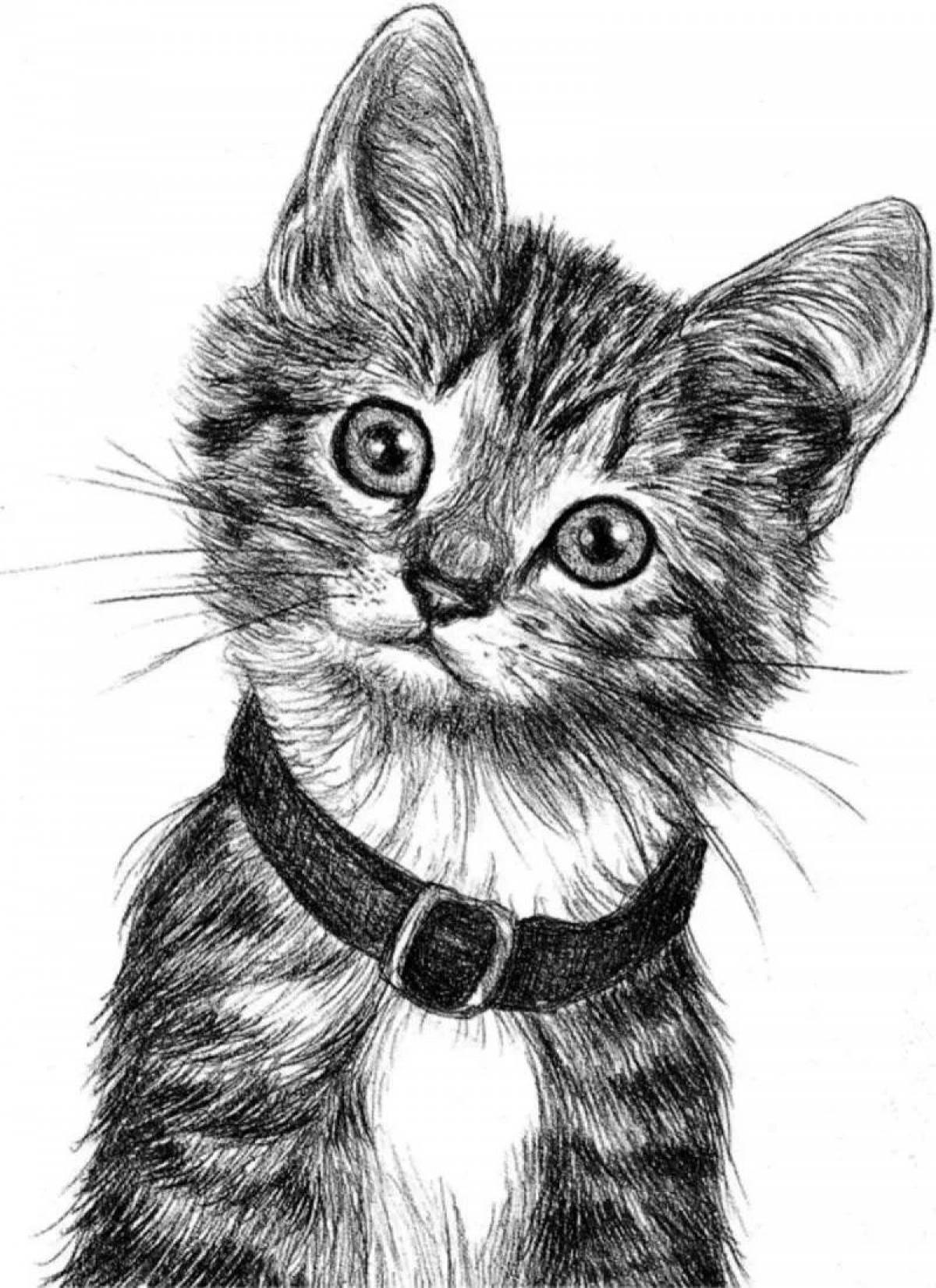 Кот рисунок #11
