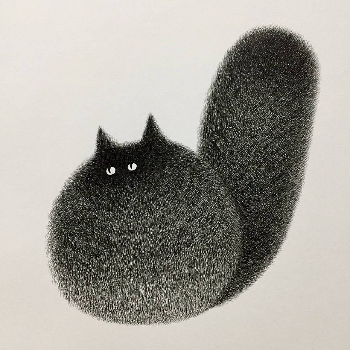 Кот рисунок #31