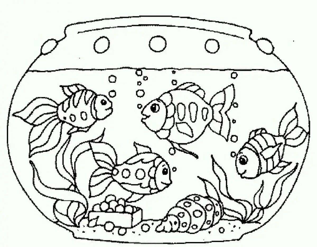 Аквариум с рыбками для детей #24