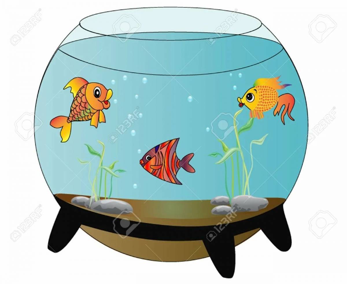 Аквариум с рыбками для детей #32