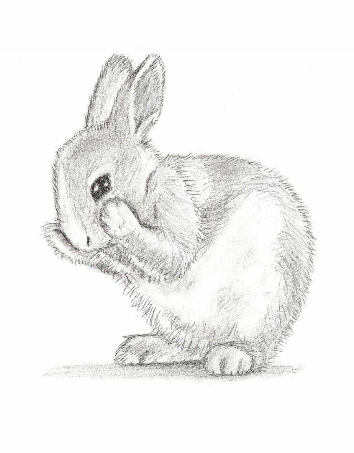Кролик рисунок #19