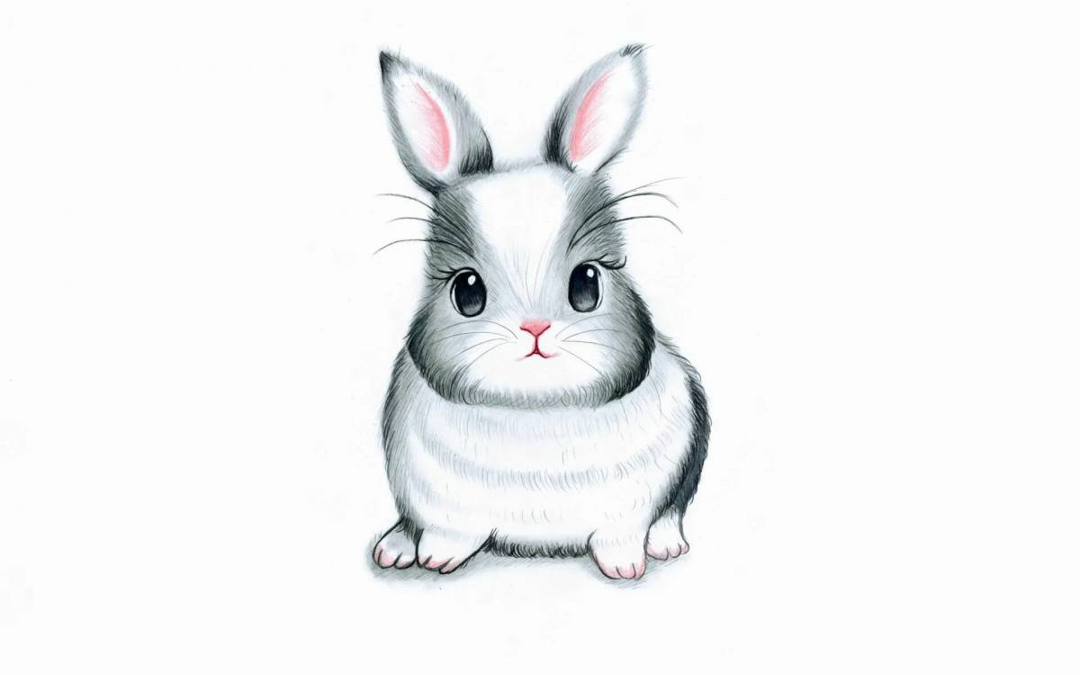 Кролик рисунок #30