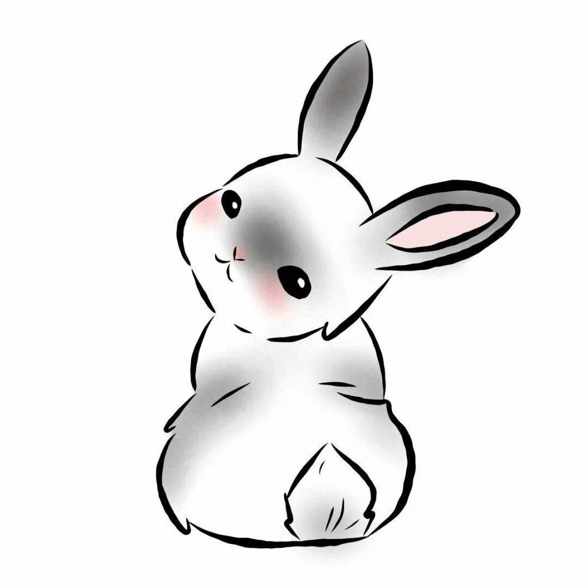 Кролик рисунок #34